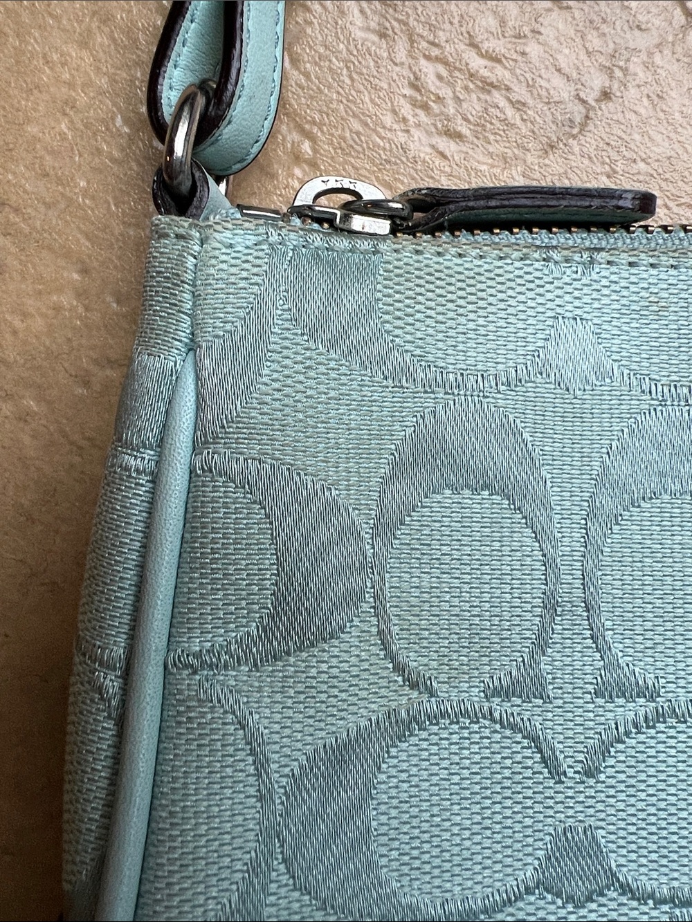 Coach Signature Demi Mini Pouch Bag Vintage - Picture 12 of 12